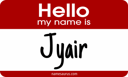 Hello my name is Jyair png download