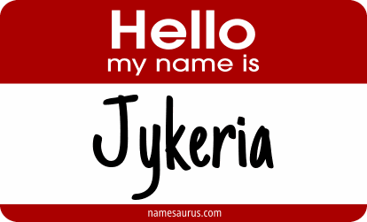 Hello my name is Jykeria png download