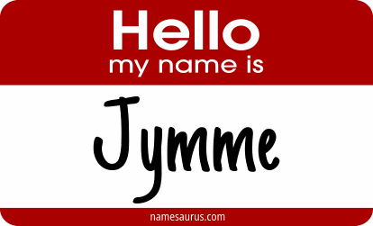 Hello my name is Jymme png download