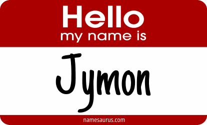Hello my name is Jymon png download