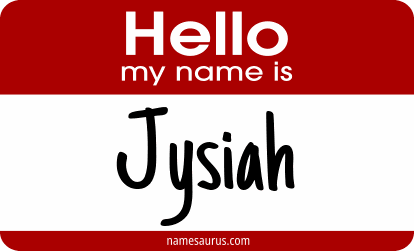 Hello my name is Jysiah png download