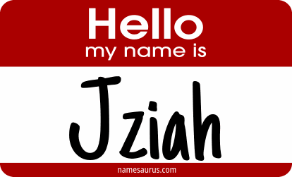 Hello my name is Jziah png download