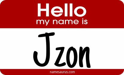 Hello my name is Jzon png download