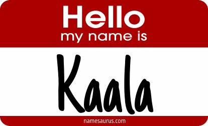 Hello my name is Kaala png download