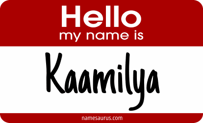 Hello my name is Kaamilya png download