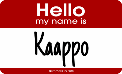 Hello my name is Kaappo png download