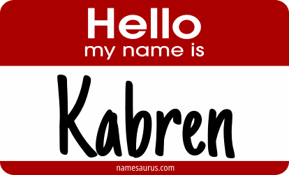 Hello my name is Kabren png download