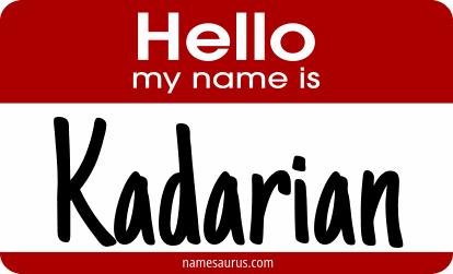 Hello my name is Kadarian png download