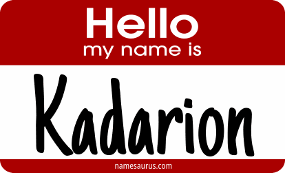 Hello my name is Kadarion png download