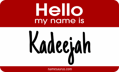 Hello my name is Kadeejah png download