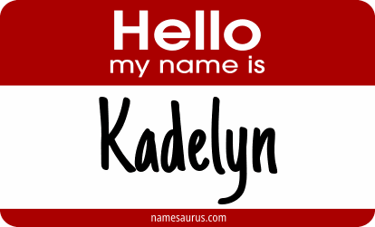 Hello my name is Kadelyn png download
