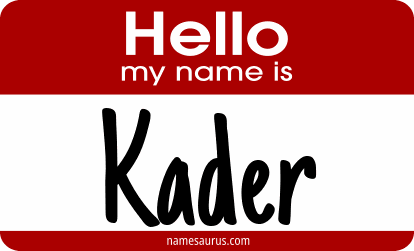 Hello my name is Kader png download