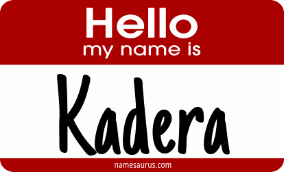 Hello my name is Kadera png download
