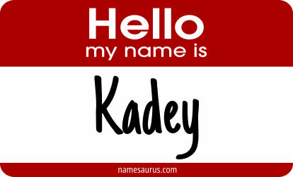 Hello my name is Kadey png download