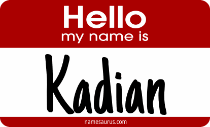 Hello my name is Kadian png download