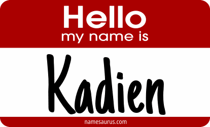 Hello my name is Kadien png download