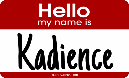 Hello my name is Kadience png download