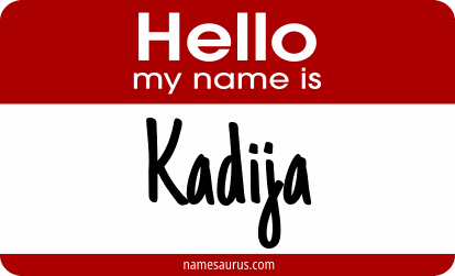 Hello my name is Kadija png download