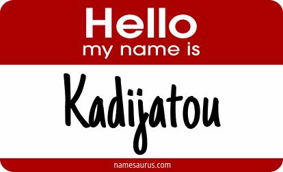 Hello my name is Kadijatou png download