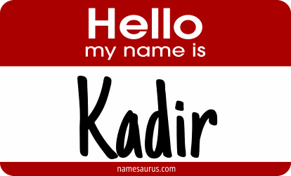 Hello my name is Kadir png download