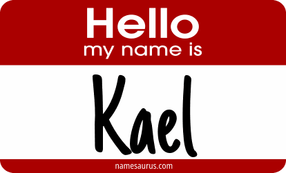 Hello my name is Kael png download