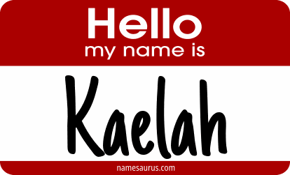 Hello my name is Kaelah png download