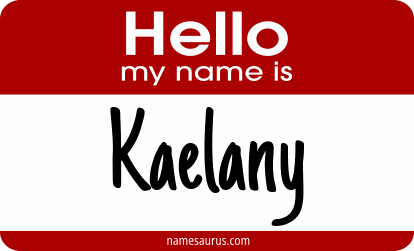 Hello my name is Kaelany png download