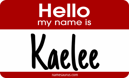 Hello my name is Kaelee png download