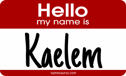 Hello my name is Kaelem png download