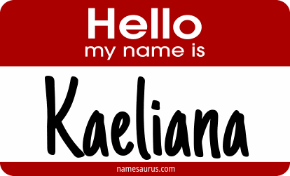 Hello my name is Kaeliana png download