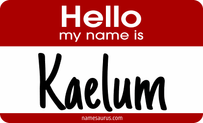 Hello my name is Kaelum png download