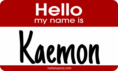 Hello my name is Kaemon png download