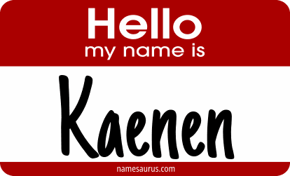 Hello my name is Kaenen png download