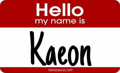 Hello my name is Kaeon png download
