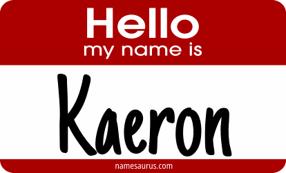 Hello my name is Kaeron png download