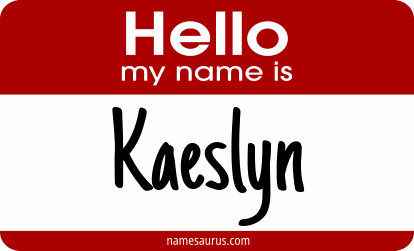Hello my name is Kaeslyn png download