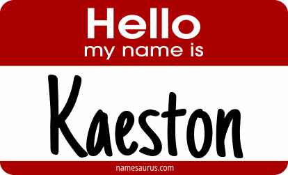 Hello my name is Kaeston png download