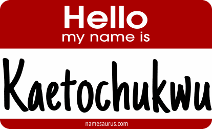 Hello my name is Kaetochukwu png download