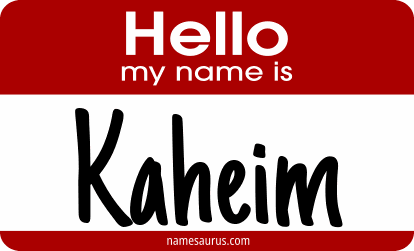 Hello my name is Kaheim png download