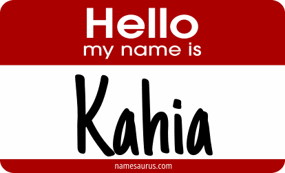 Hello my name is Kahia png download