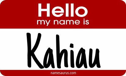 Hello my name is Kahiau png download