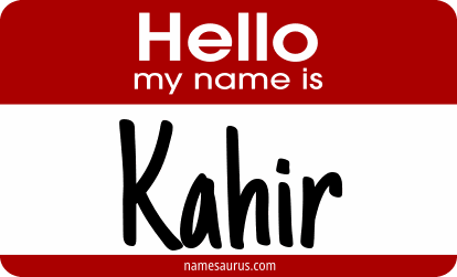Hello my name is Kahir png download