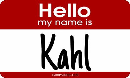 Hello my name is Kahl png download