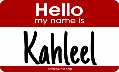 Hello my name is Kahleel png download