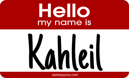 Hello my name is Kahleil png download