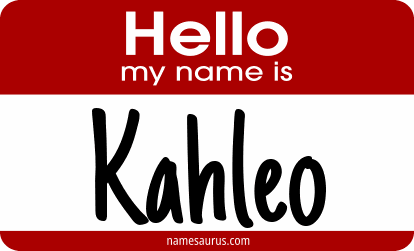 Hello my name is Kahleo png download