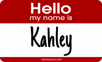 Hello my name is Kahley png download