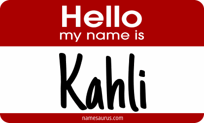 Hello my name is Kahli png download