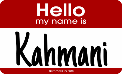 Hello my name is Kahmani png download
