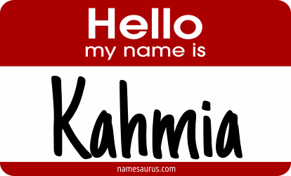 Hello my name is Kahmia png download